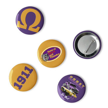 Omega Button Pin Set