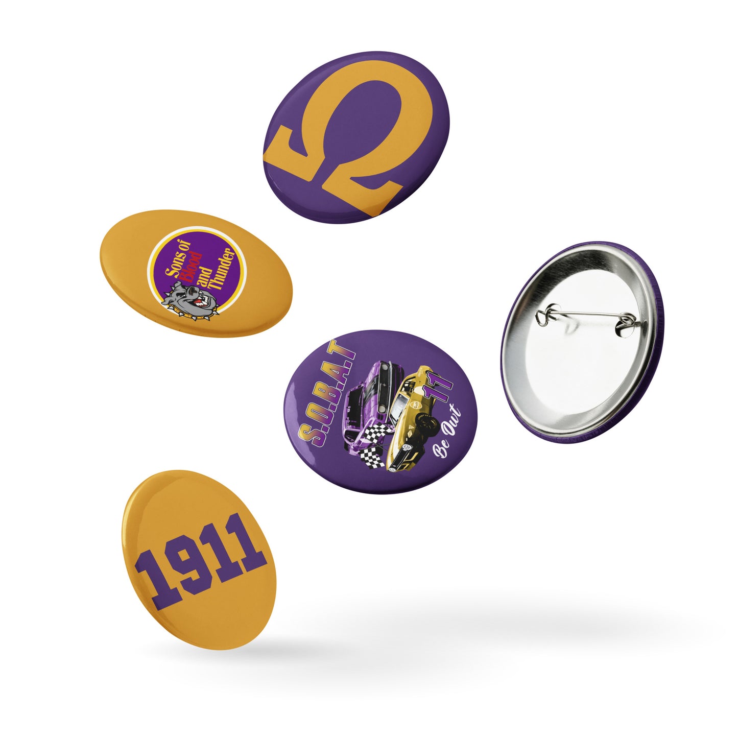 Omega Button Pin Set