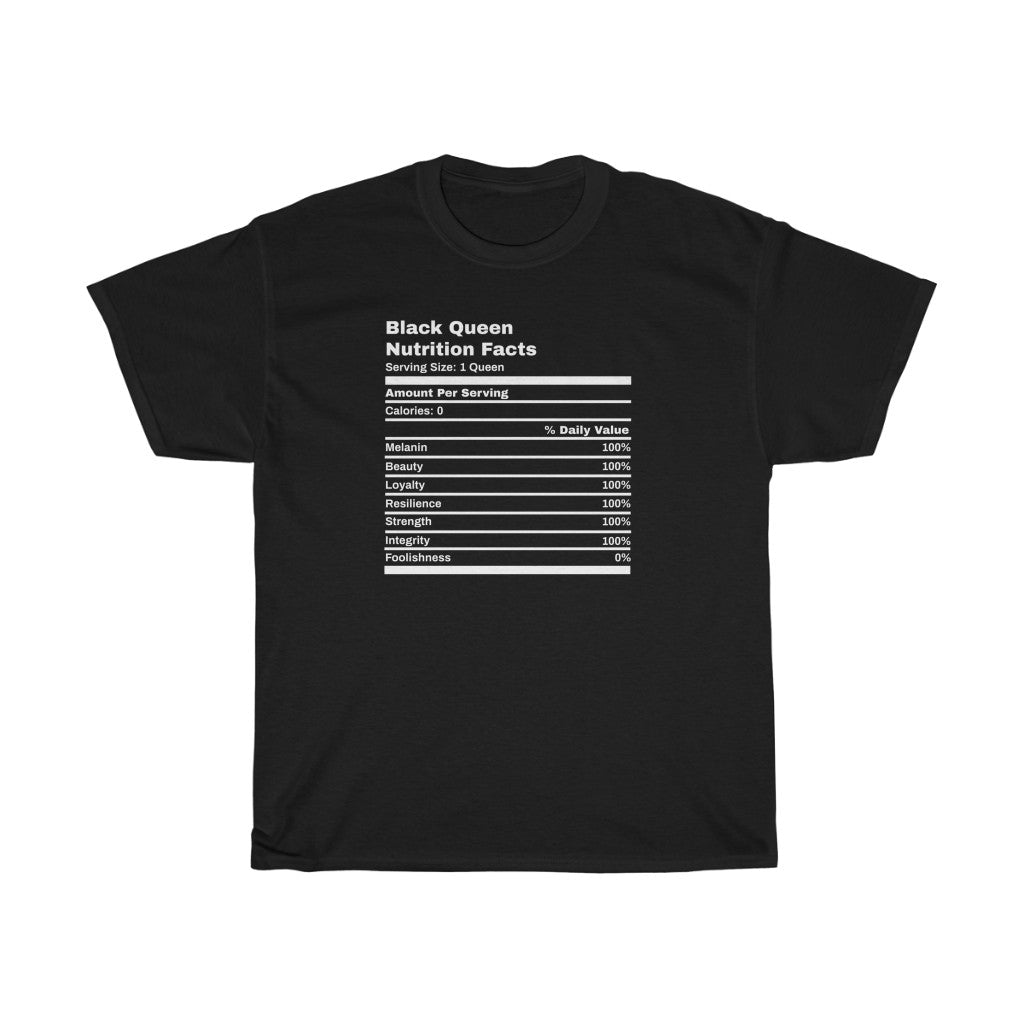 Black Queen Nutrition Facts Tee