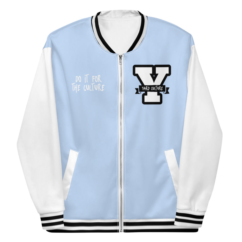 Light Blue Bomber Jacket